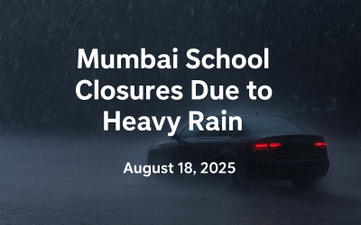 Mumbai Schools Likely to Close as Heavy Rain Disrupts City